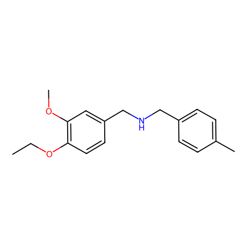1-(4-ethoxy-3-methoxyphenyl)-N-(4-methylbenzyl)methanamine structure