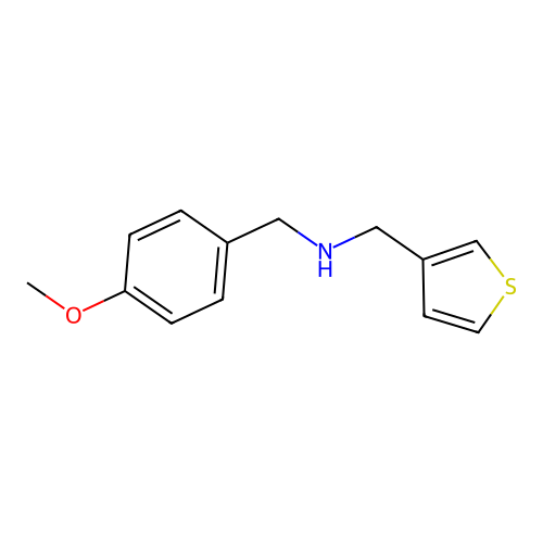 (4-Methoxy-benzyl)-thiophen-3-ylmethyl-amine structure