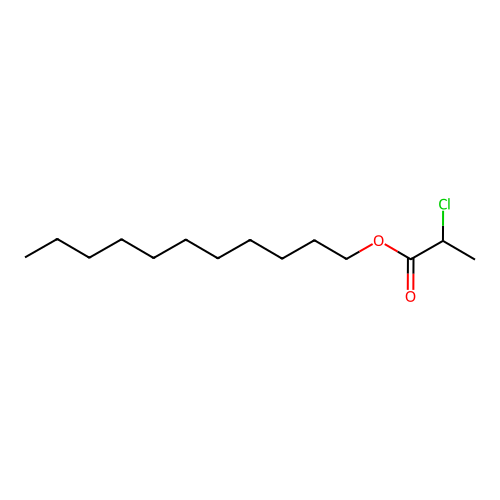 Propanoic acid, 2-chloro, undecyl ester structure