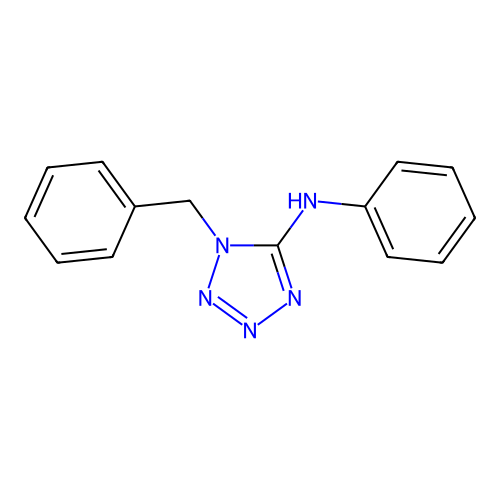1-苄基-N-苯基-1H-四唑-5-胺 structure
