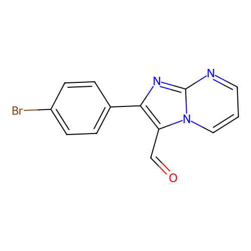2-(4-Bromophenyl)imidazo[1,2-a]pyrimidine-3-carbaldehyde structure