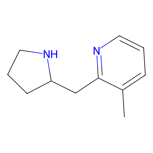 3-Methyl-2-(pyrrolidin-2-ylmethyl)pyridine structure