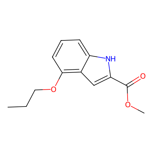 methyl 4-propoxy-1H-indole-2-carboxylate structure