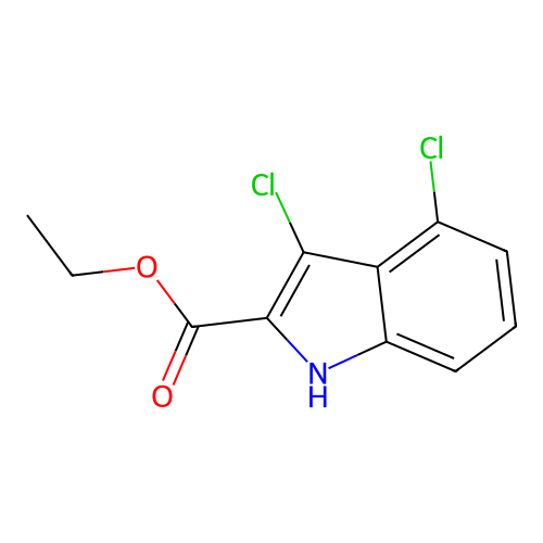ethyl 3,4-dichloro-1H-indole-2-carboxylate structure