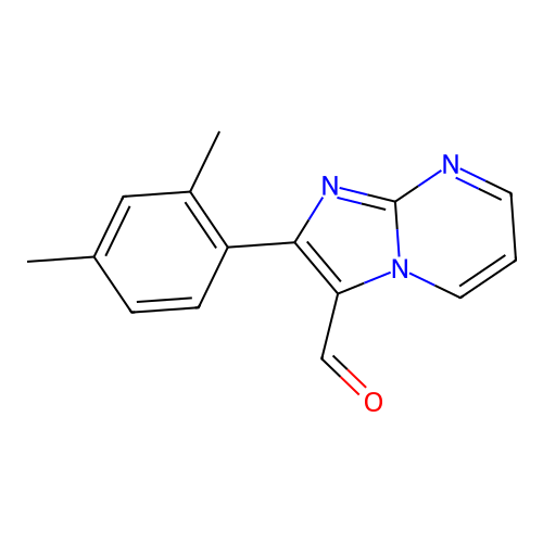 2-(2,4-Dimethylphenyl)imidazo[1,2-a]pyrimidine-3-carbaldehyde structure