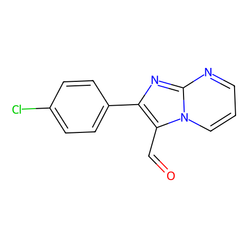 2-(4-Chlorophenyl)imidazo[1,2-a]pyrimidine-3-carbaldehyde structure