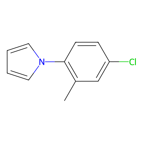 1-(4-chloro-2-methylphenyl)-1H-pyrrole structure
