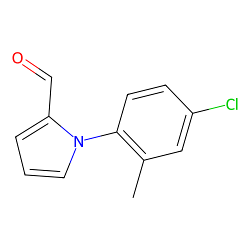 1-(4-chloro-2-methylphenyl)-1H-pyrrole-2-carbaldehyde structure