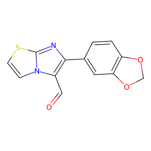 6-(1,3-Benzodioxol-5-yl)imidazo[2,1-b][1,3]thiazole-5-carbaldehyde structure