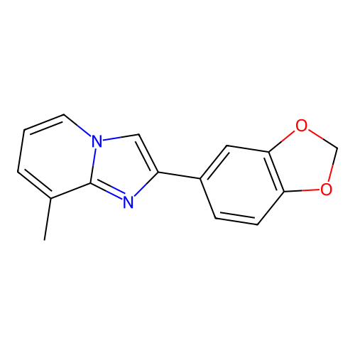 2-(1,3-Benzodioxol-5-yl)-8-methylimidazo[1,2-a]pyridine structure
