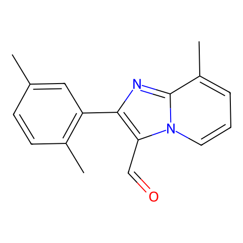 2-(2,5-Dimethylphenyl)-8-methylimidazo[1,2-a]pyridine-3-carbaldehyde structure