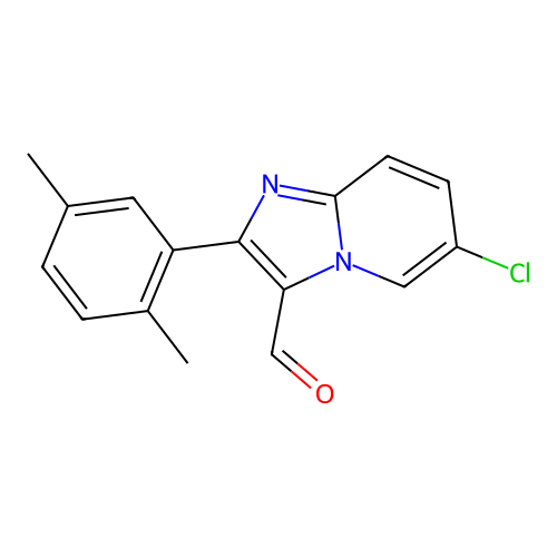6-Chloro-2-(2,5-dimethylphenyl)imidazo[1,2-a]pyridine-3-carbaldehyde structure