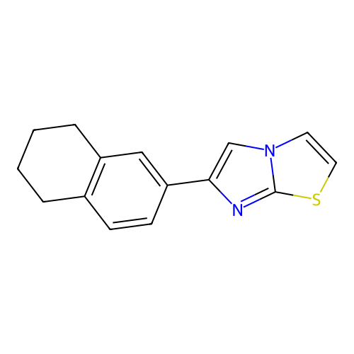 6-(5,6,7,8-Tetrahydro-2-naphthalenyl)imidazo[2,1-b][1,3]thiazole structure