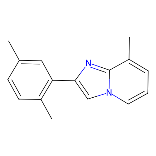 2-(2,5-Dimethylphenyl)-8-methylimidazo[1,2-a]pyridine structure