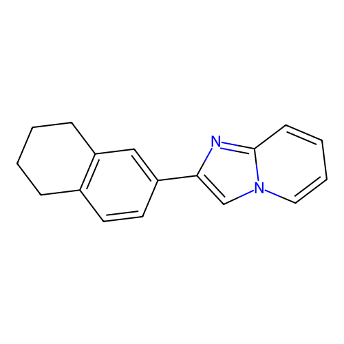 2-(5,6,7,8-Tetrahydronaphthalen-2-yl)imidazo[1,2-a]pyridine structure