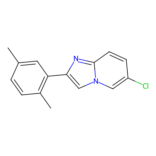 6-Chloro-2-(2,5-dimethylphenyl)imidazo[1,2-a]pyridine structure