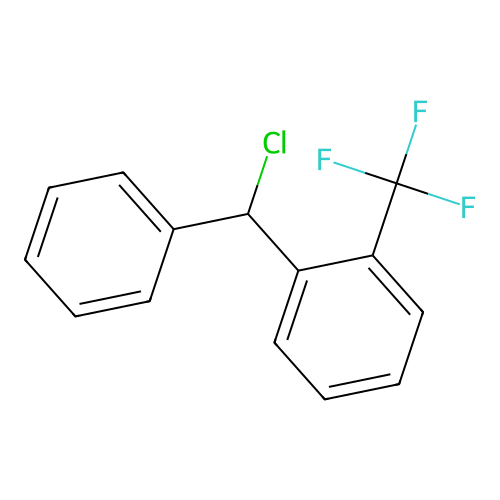 1-[Chloro(phenyl)methyl]-2-(trifluoromethyl)benzene structure
