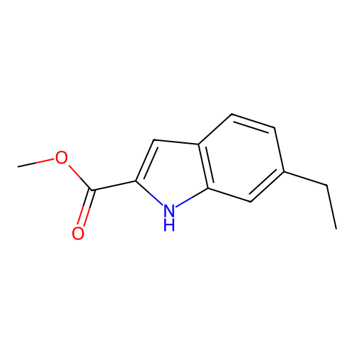methyl 6-ethyl-1H-indole-2-carboxylate structure