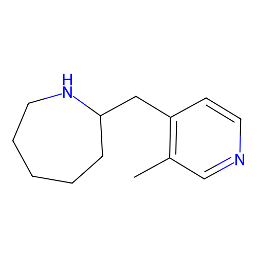 2-[(3-Methylpyridin-4-yl)methyl]azepane structure