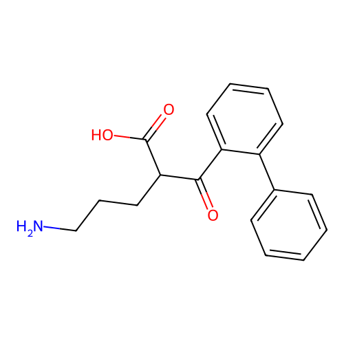 5-amino-2-(2-phenylbenzoyl)pentanoic Acid structure