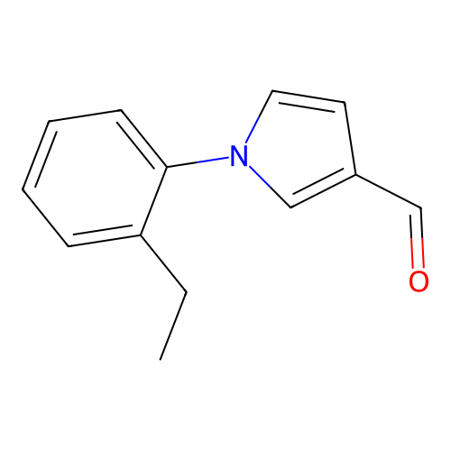 1-(2-ethylphenyl)-1H-pyrrole-3-carbaldehyde structure