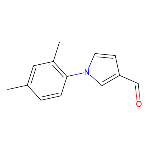 1-(2,4-dimethylphenyl)-1H-pyrrole-3-carbaldehyde structure