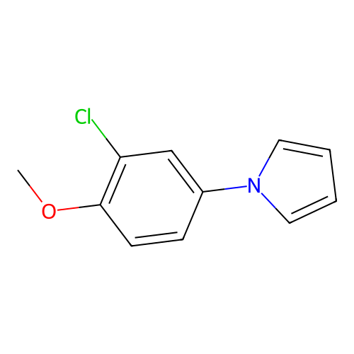 1-(3-chloro-4-methoxyphenyl)-1H-pyrrole structure