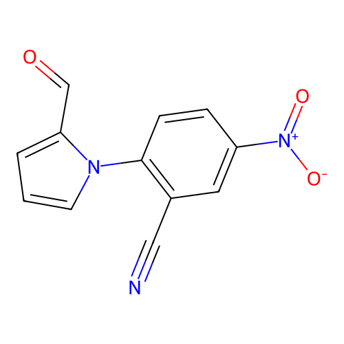 2-(2-formyl-1H-pyrrol-1-yl)-5-nitrobenzonitrile structure