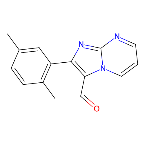 2-(2,5-Dimethylphenyl)imidazo[1,2-a]pyrimidine-3-carbaldehyde structure