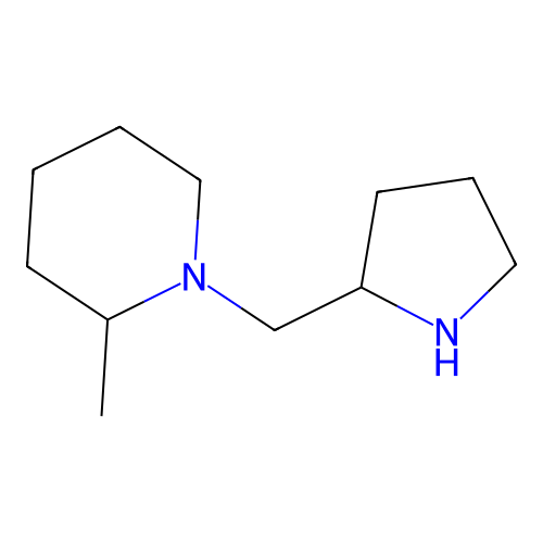 2-Methyl-1-(pyrrolidin-2-ylmethyl)piperidine structure