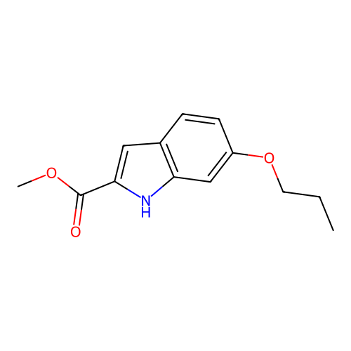 methyl 6-propoxy-1H-indole-2-carboxylate structure