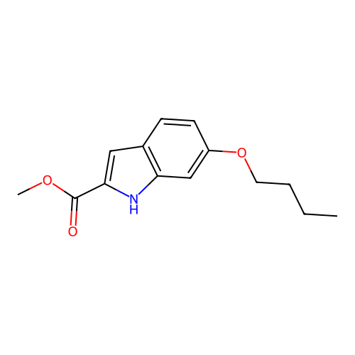 methyl 6-butoxy-1H-indole-2-carboxylate structure