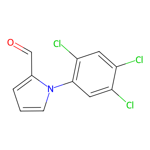 1-(2,4,5-trichlorophenyl)-1H-pyrrole-2-carbaldehyde structure