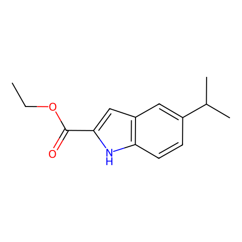 ethyl 5-isopropyl-1H-indole-2-carboxylate structure