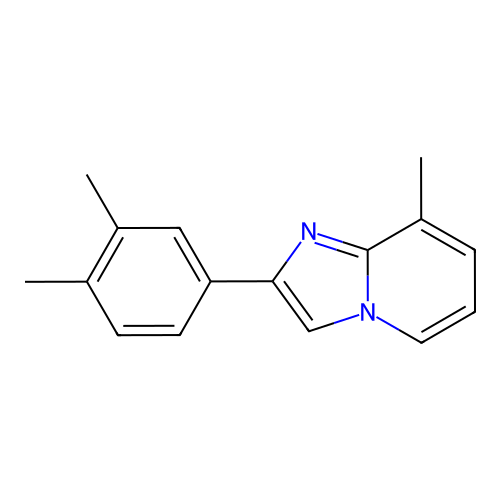 2-(3,4-Dimethylphenyl)-8-methylimidazo[1,2-a]pyridine structure