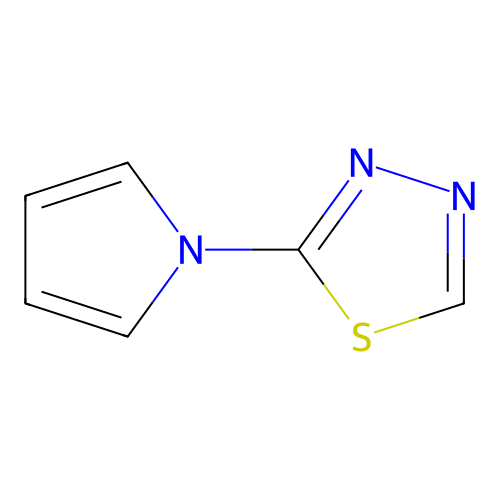 2-(1H-pyrrol-1-yl)-1,3,4-thiadiazole structure
