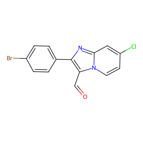 2-(4-Bromophenyl)-7-chloroimidazo[1,2-a]pyridine-3-carbaldehyde structure