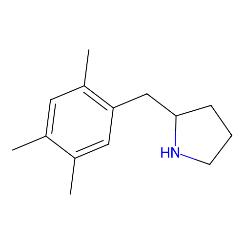 2-(2,4,5-Trimethylbenzyl)pyrrolidine structure