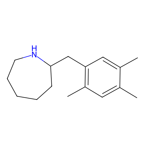 2-(2,4,5-Trimethylbenzyl)azepane structure