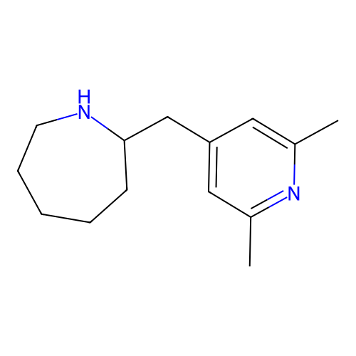 2-[(2,6-Dimethylpyridin-4-yl)methyl]azepane structure