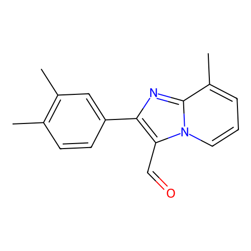 2-(3,4-Dimethylphenyl)-8-methylimidazo[1,2-a]pyridine-3-carbaldehyde structure