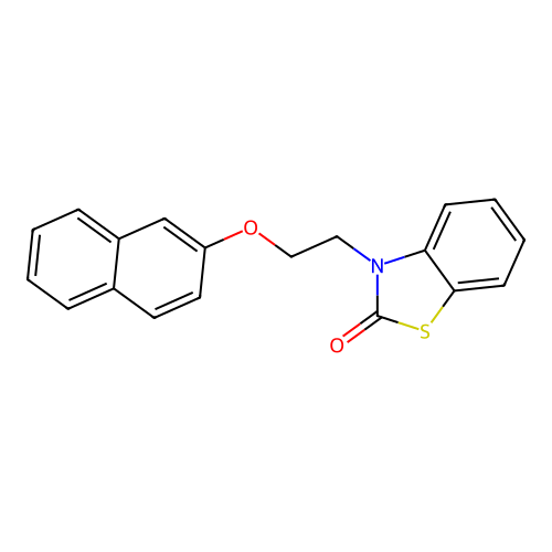 3-(2-(naphthalen-2-yloxy)ethyl)benzo[d]thiazol-2(3H)-one structure