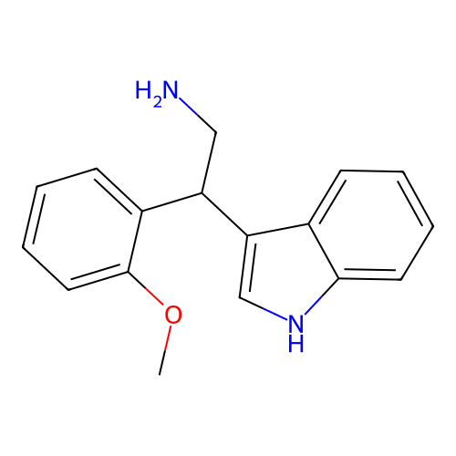 2-(1H-indol-3-yl)-2-(2-methoxyphenyl)ethanamine structure