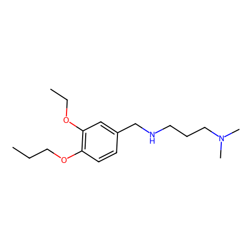 [3-(Dimethylamino)propyl][(3-ethoxy-4-propoxyphenyl)methyl]amine structure