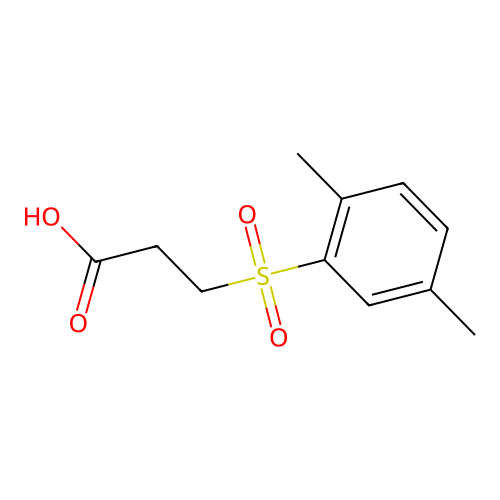 3-(2,5-Dimethyl-benzenesulfonyl)-propionic acid structure