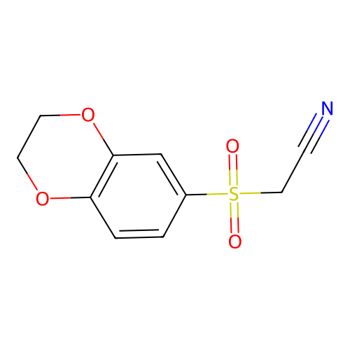 (2,3-Dihydro-1,4-benzodioxin-6-ylsulfonyl)acetonitrile structure
