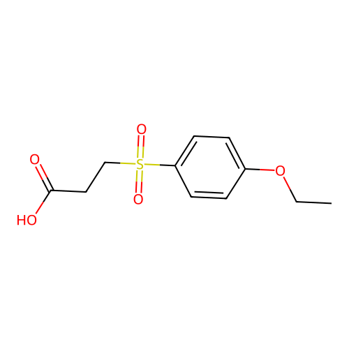 3-(4-Ethoxy-benzenesulfonyl)-propionic acid structure