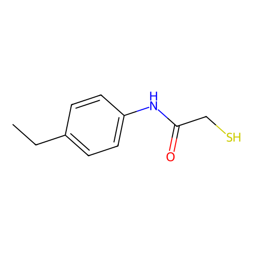 N-(4-ethylphenyl)-2-sulfanylacetamide structure