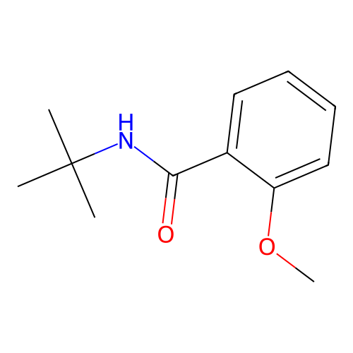 N-tert-butyl-2-methoxybenzamide structure