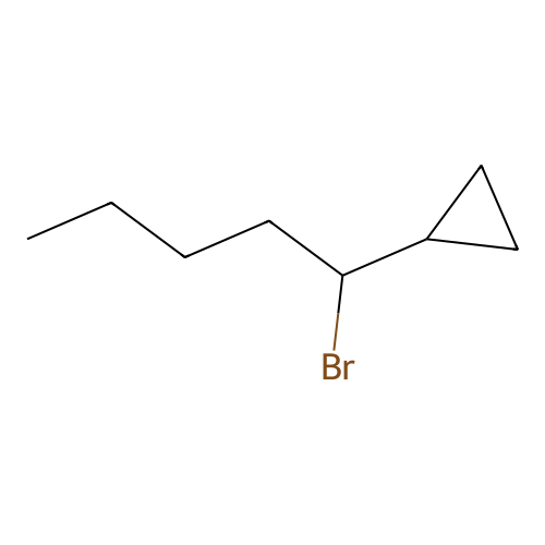 (1-Bromo-pentyl)-cyclopropane structure